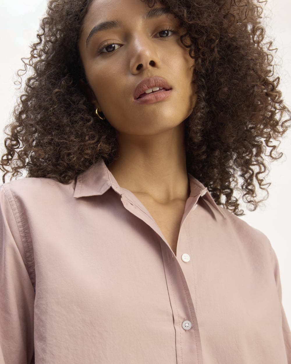 The Must-Have Shirt in Silky Cotton | Dusty Rose - Image 4