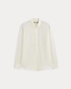 Alternative view of The Must-Have Shirt in Washable Silk | Off-White
