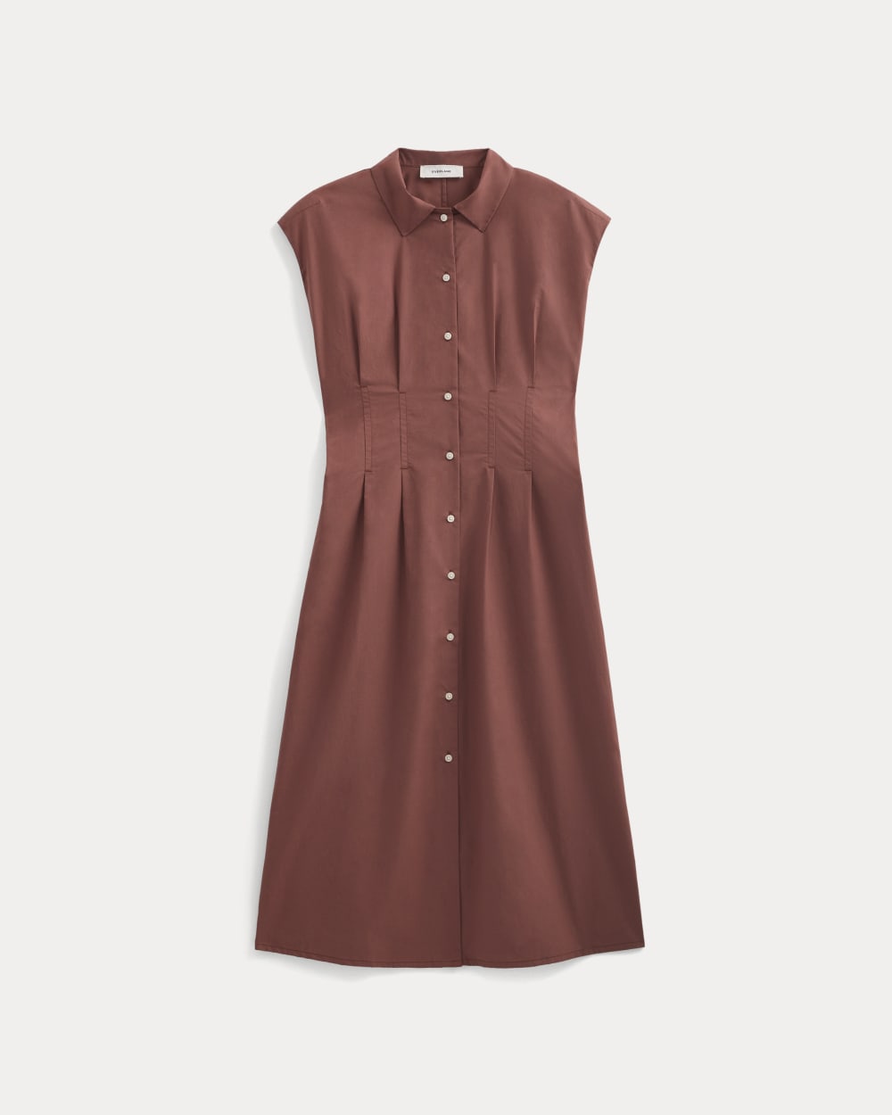 Muscle Shirtdress in Lightweight Cotton | Henna Red - Image 2