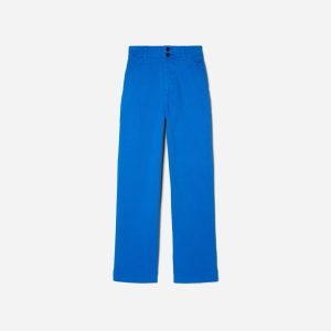 Alternative view of The Organic Wide-Leg Pant | Lapis Blue