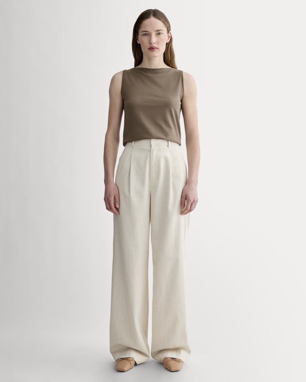 The Form Boatneck Tank | Deep Taupe - Image 3