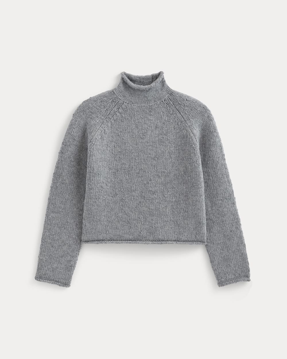 Rollneck Sweater | Heather Grey/Twist - Image 2