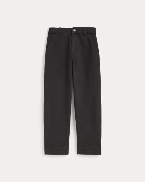Alternative view of The Utility Straight-Leg Pant | Black | 26.5 Inseam