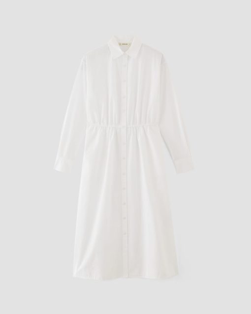 Alternative view of The Supima® Cotton Midi Shirt Dress | White