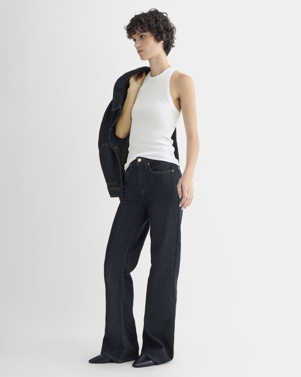 Luxe Rib Racerback Tank | White - Image 3