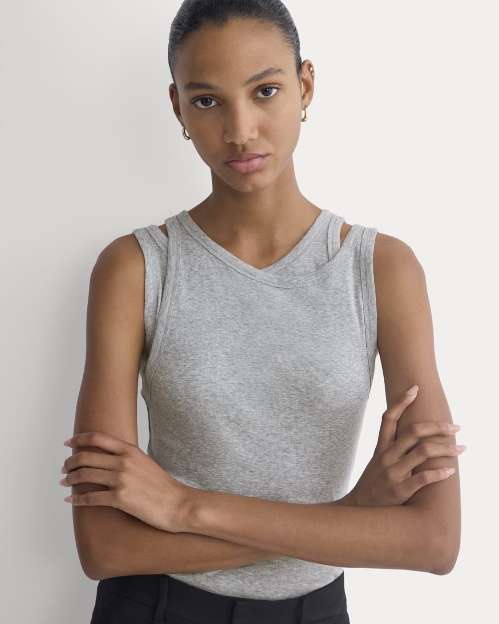 Tissue Layered Tank | Heathered Grey - Image 4