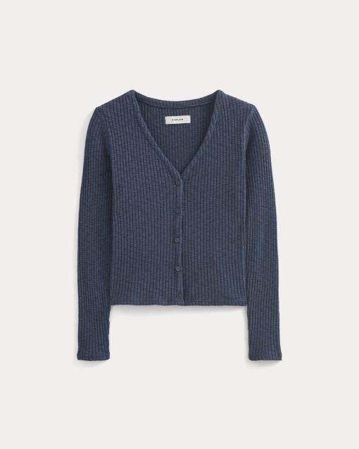 Alternative view of The Cozy Rib Cardigan | Mood Indigo