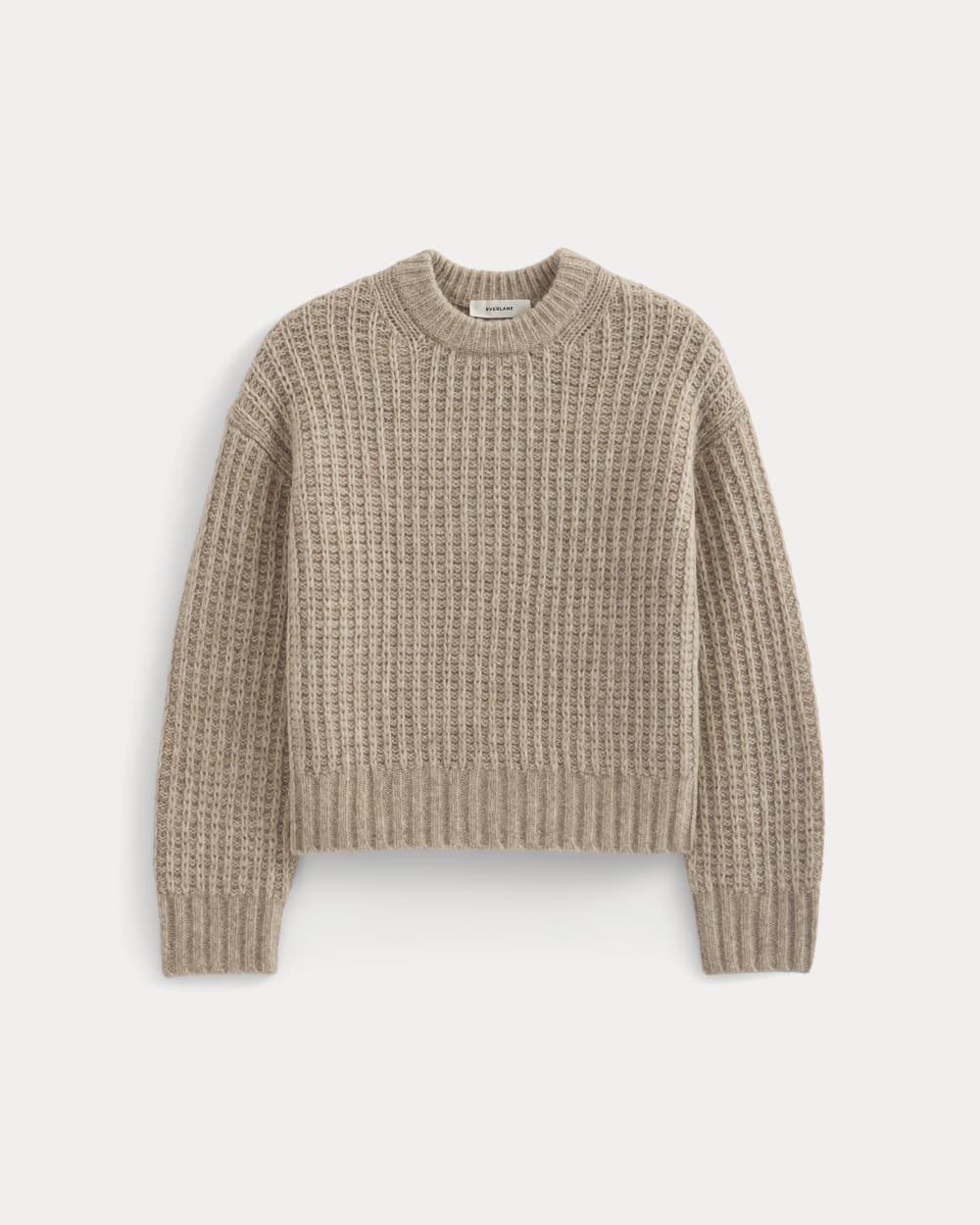 Waffle Sweater in Cloud | Heathered Oatmeal - Image 2