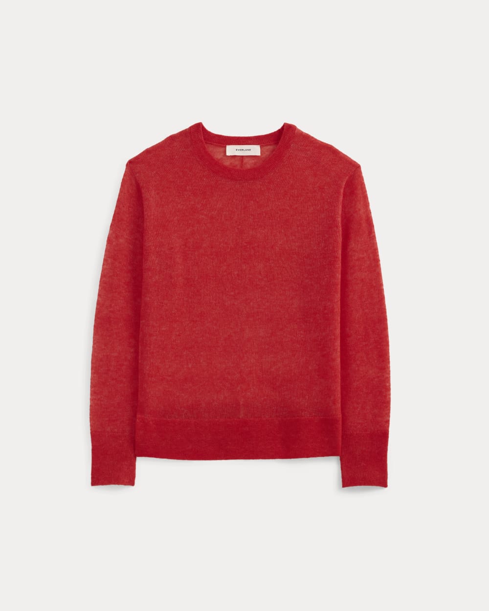 The Air Alpaca™ Relaxed Crew Top | Fiery Red - Image 2