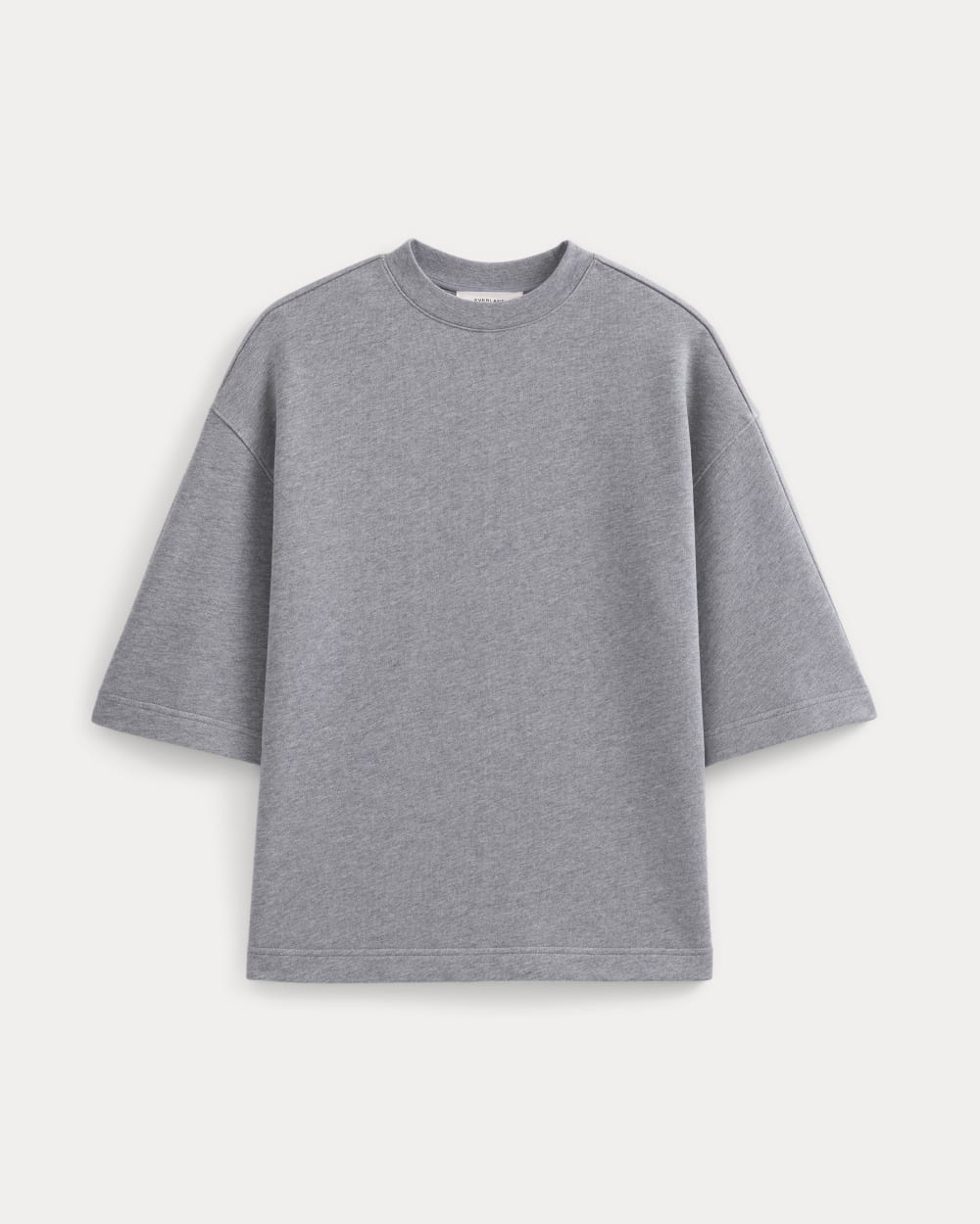 Lightweight Terry Oversized Tee | Vintage Heather Grey - Image 2