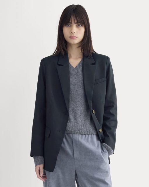 The Oversized Blazer in Buttersmooth | Navy