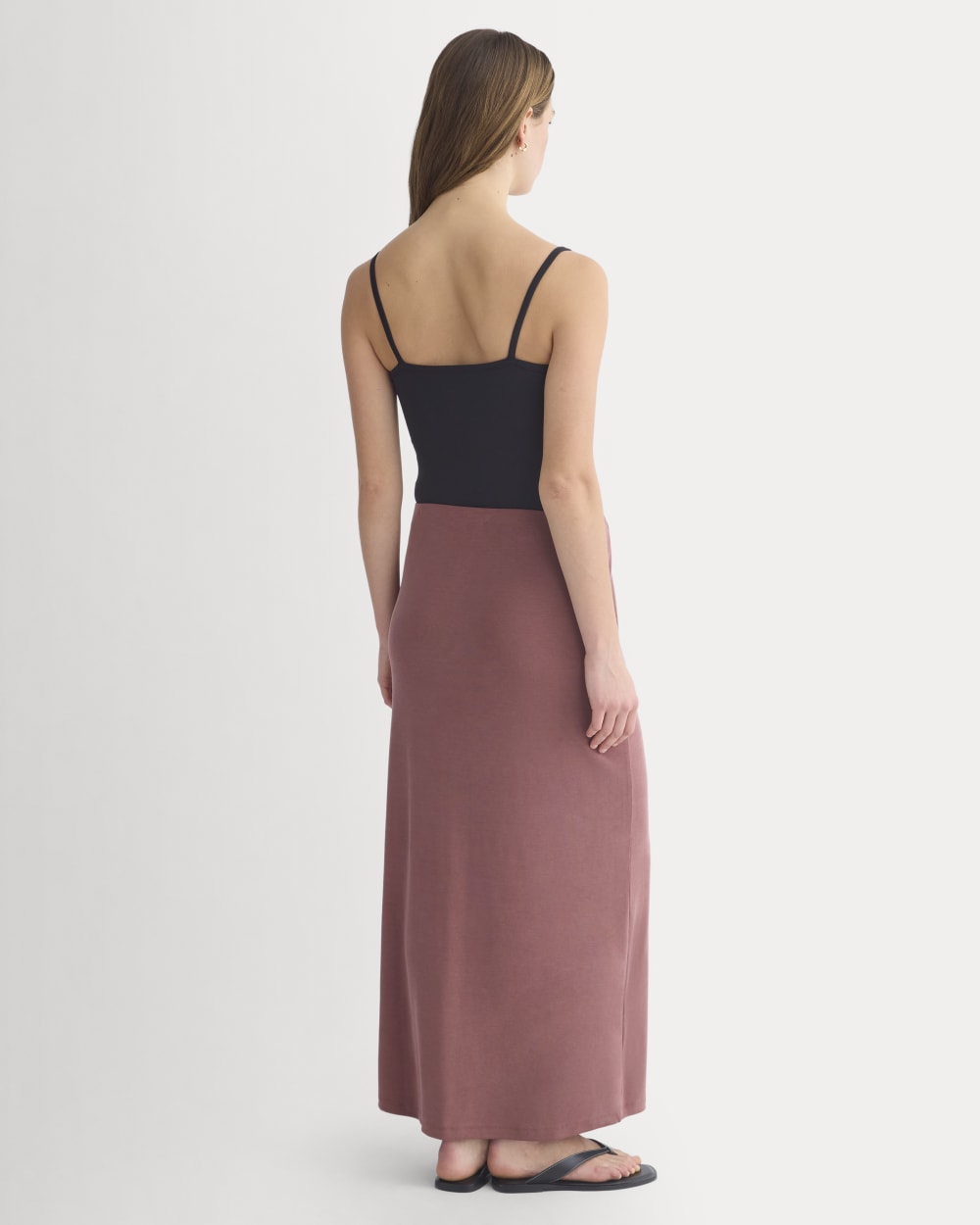 Maxi Skirt in Butterknit | Henna Red - Image 4