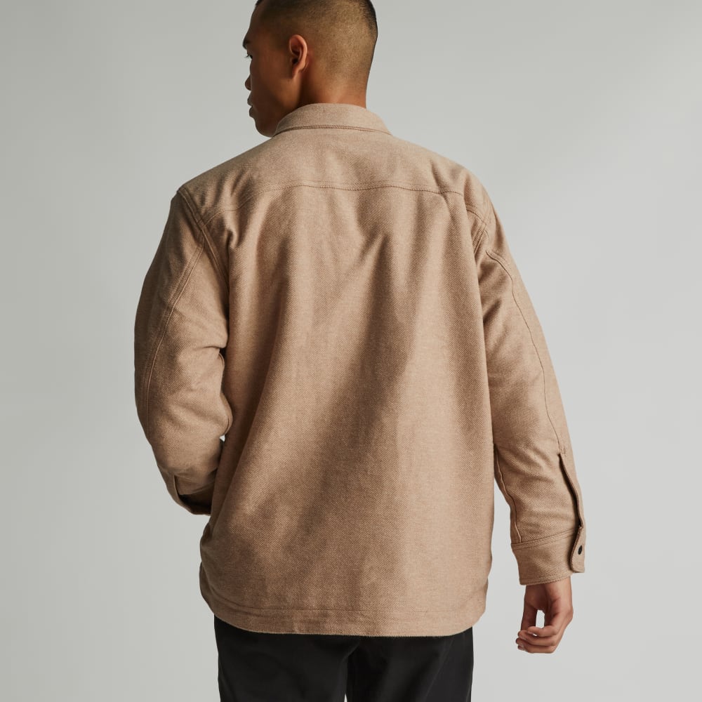 The ReNew Fleece-Lined Heavyweight Overshirt | Mushroom - Image 3
