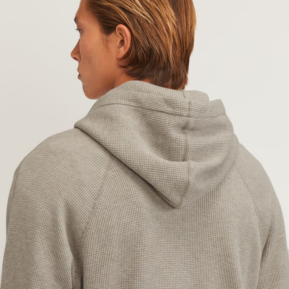 The Waffle-Knit Hoodie | Heathered Oatmeal - Image 5