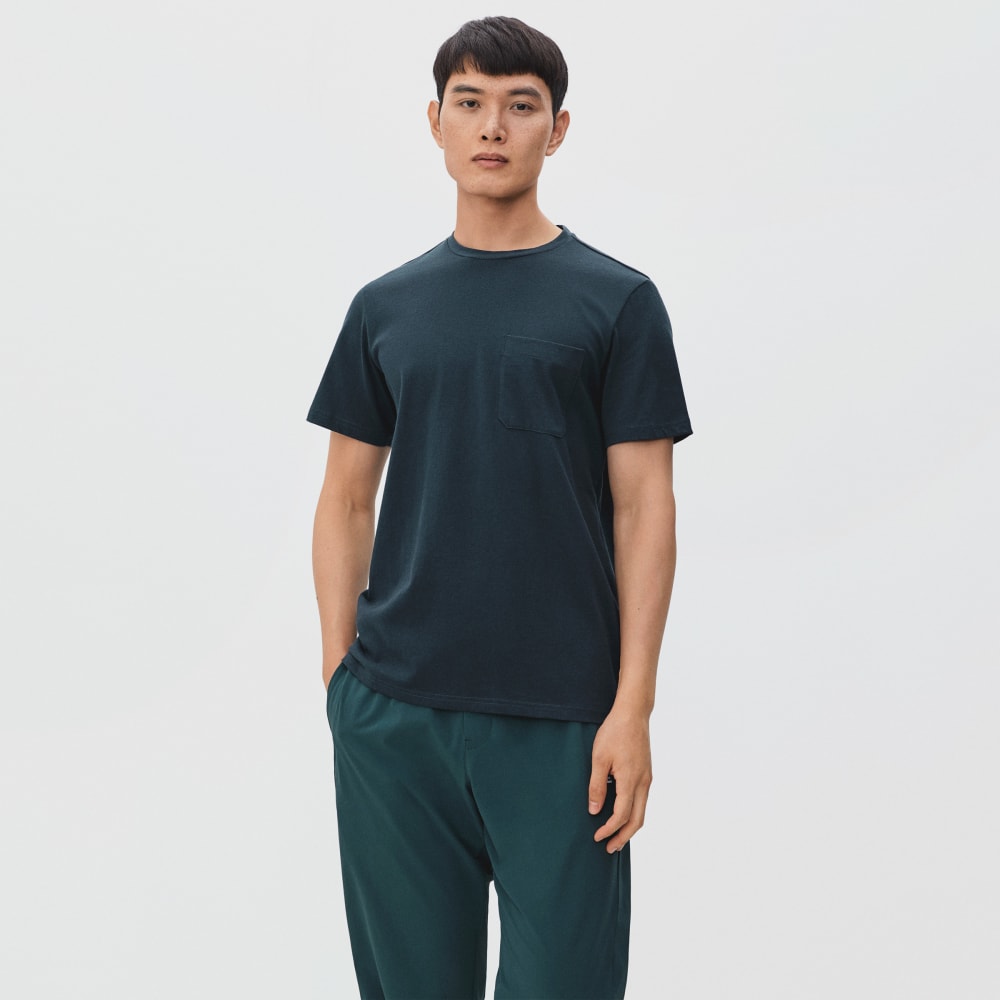 The Organic Cotton Pocket Tee | Deep Navy - Image 2
