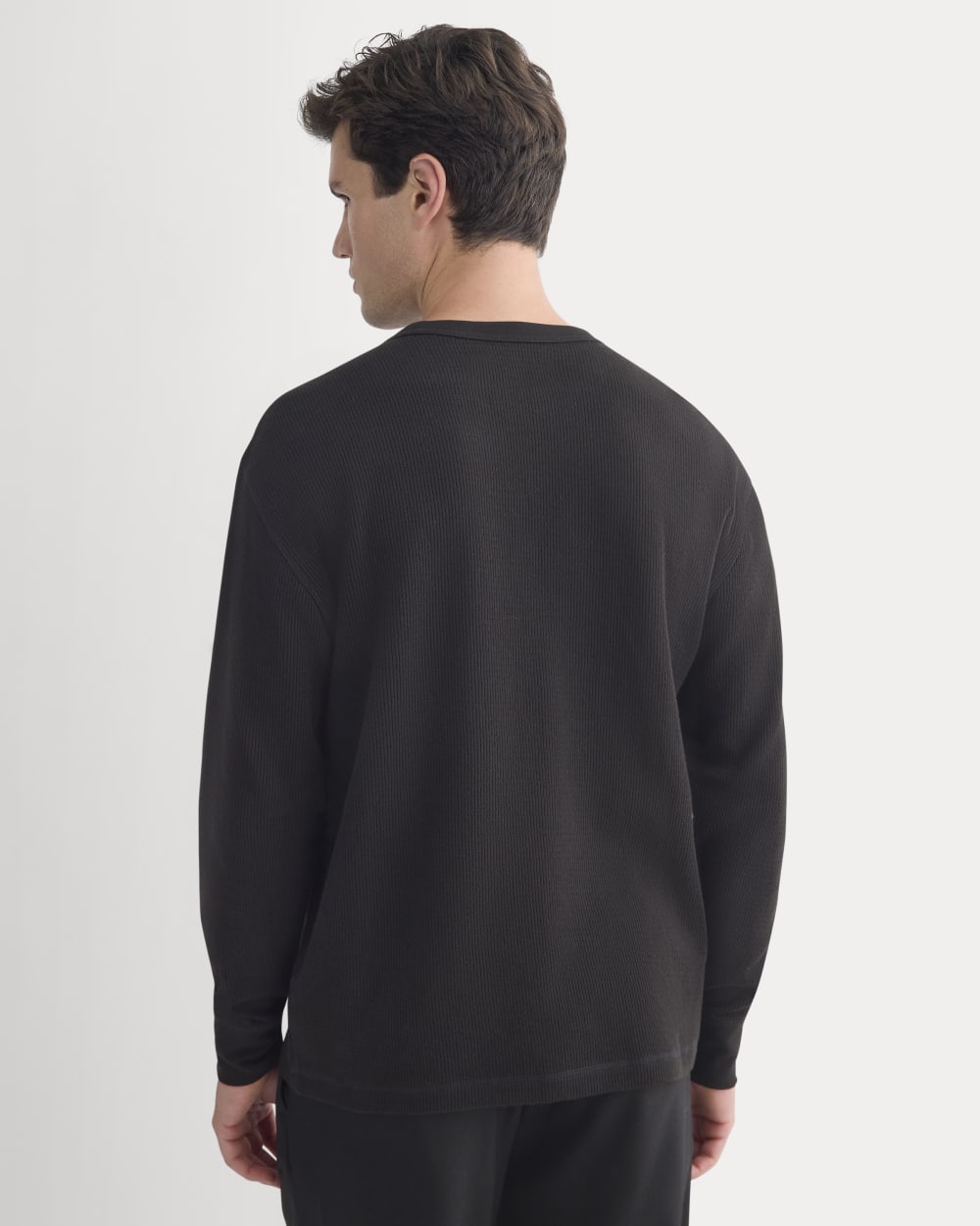 Thermal Crew in Cozy Waffle | Black - Image 5