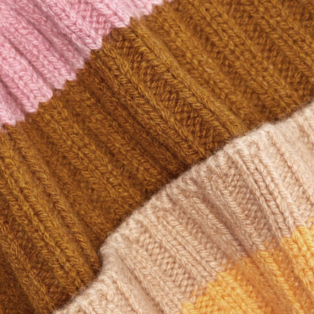 The Cashmere Beanie | Tapenade Multi Stripe - Image 3