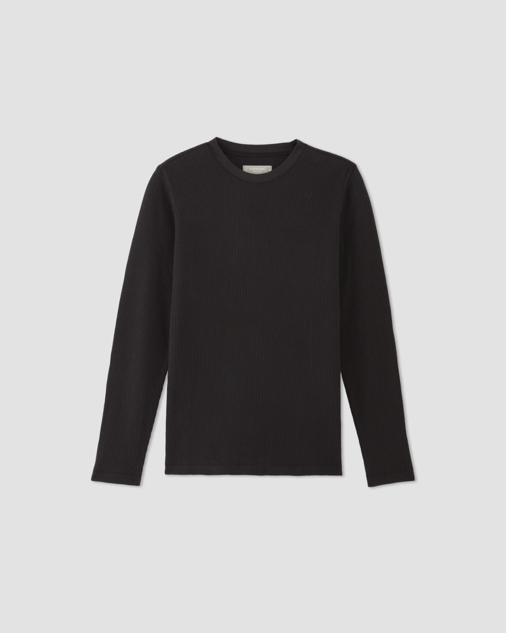 The Waffle Long-Sleeve Crew | Black - Image 2