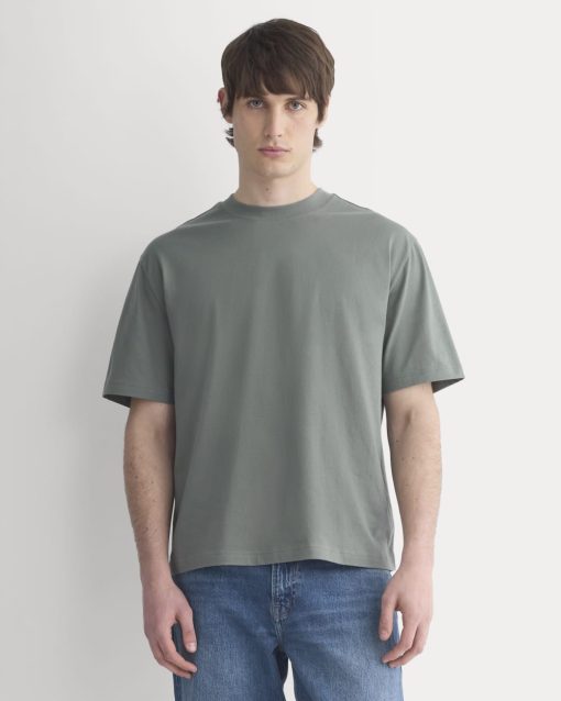 Archive Relaxed-Fit Cotton Crew | Agave Green