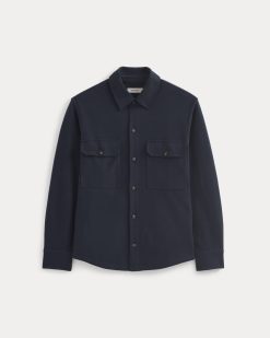 Alternative view of Relaxed Knit Utility Shirt | Navy