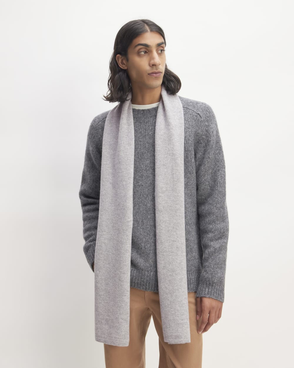 The ReCashmere Scarf | Heathered Grey