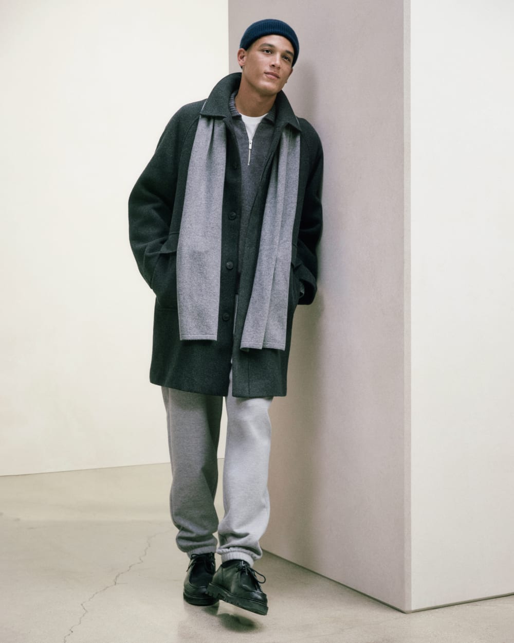 ReWool Car Coat | Heather Charcoal - Image 7