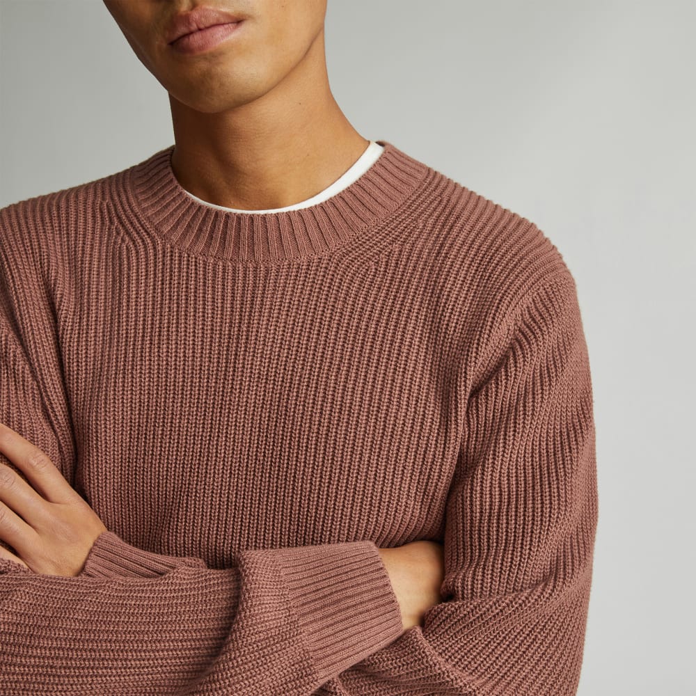 The No-Sweat Ribbed Crew | Carob Brown - Image 2