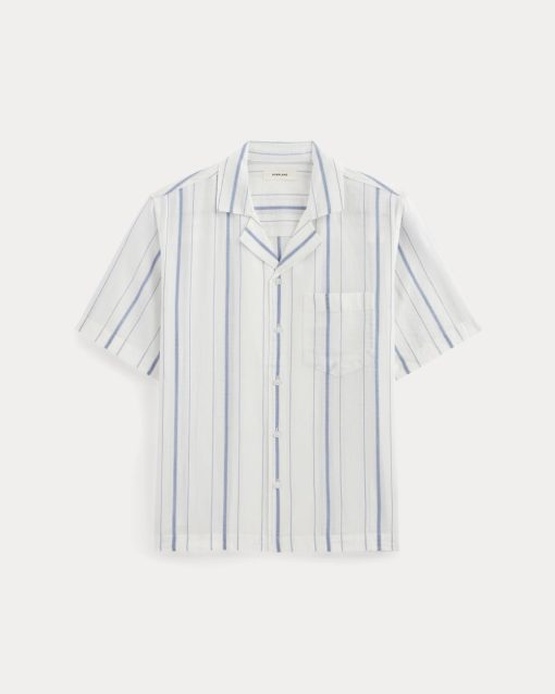 Alternative view of The Textured Resort Shirt | Bone / Dutch Blue