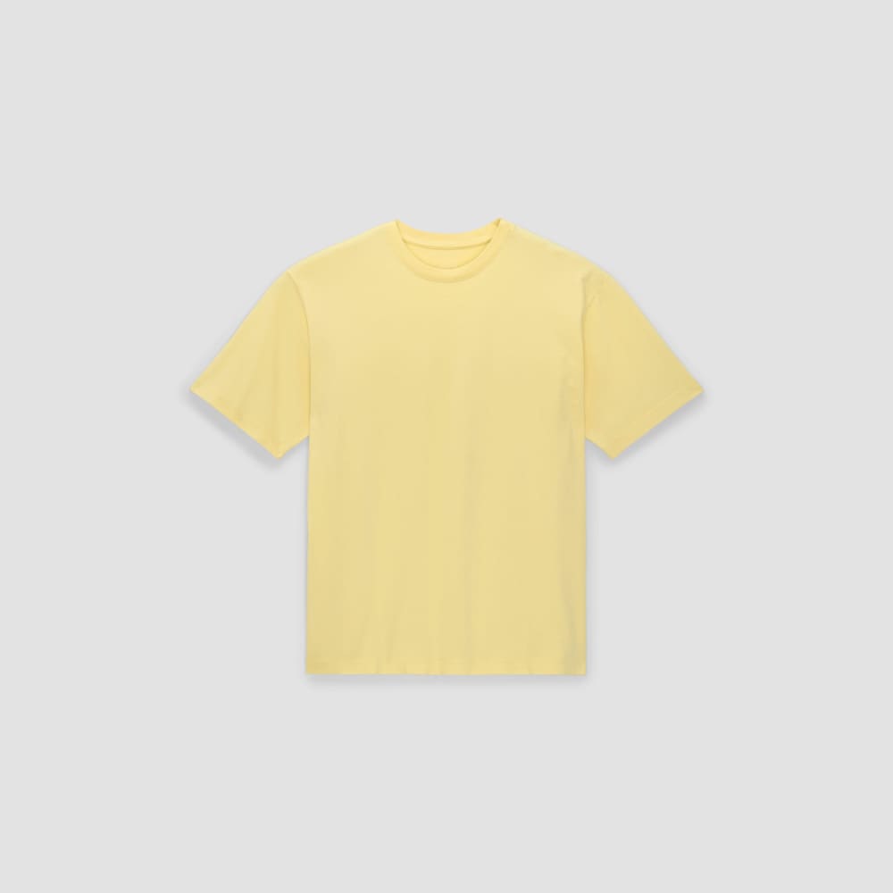 The Premium-Weight Relaxed Crew | Uniform | Pale Yellow - Image 2