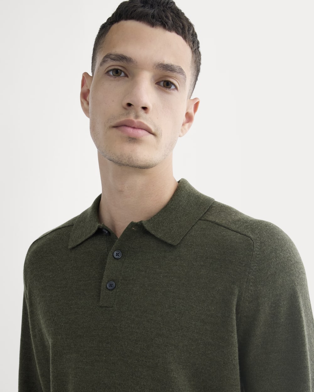 Ultrasoft Polo Sweater | Heather Beech - Image 4