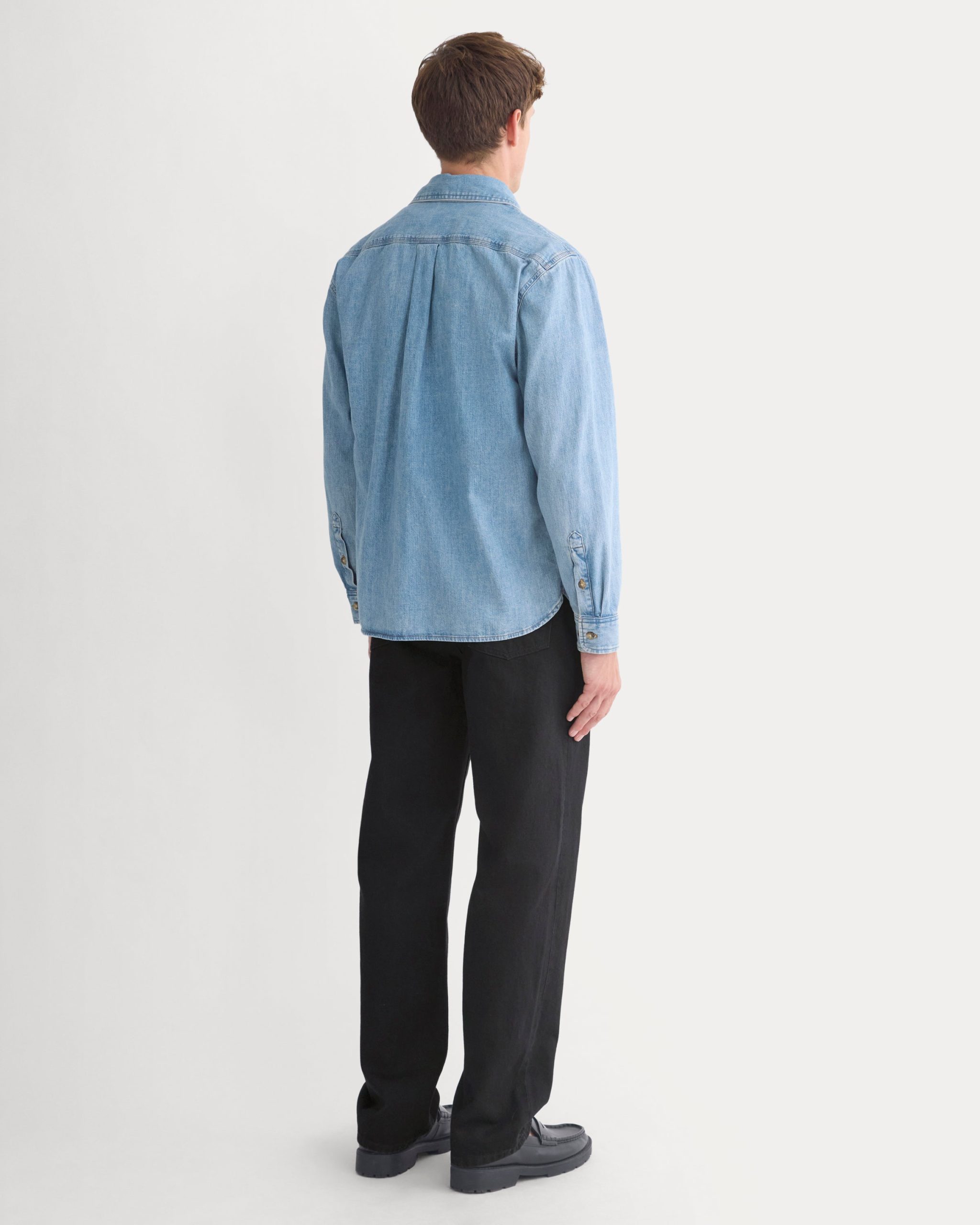 Denim Utility Shirt | Light Indigo - Image 5