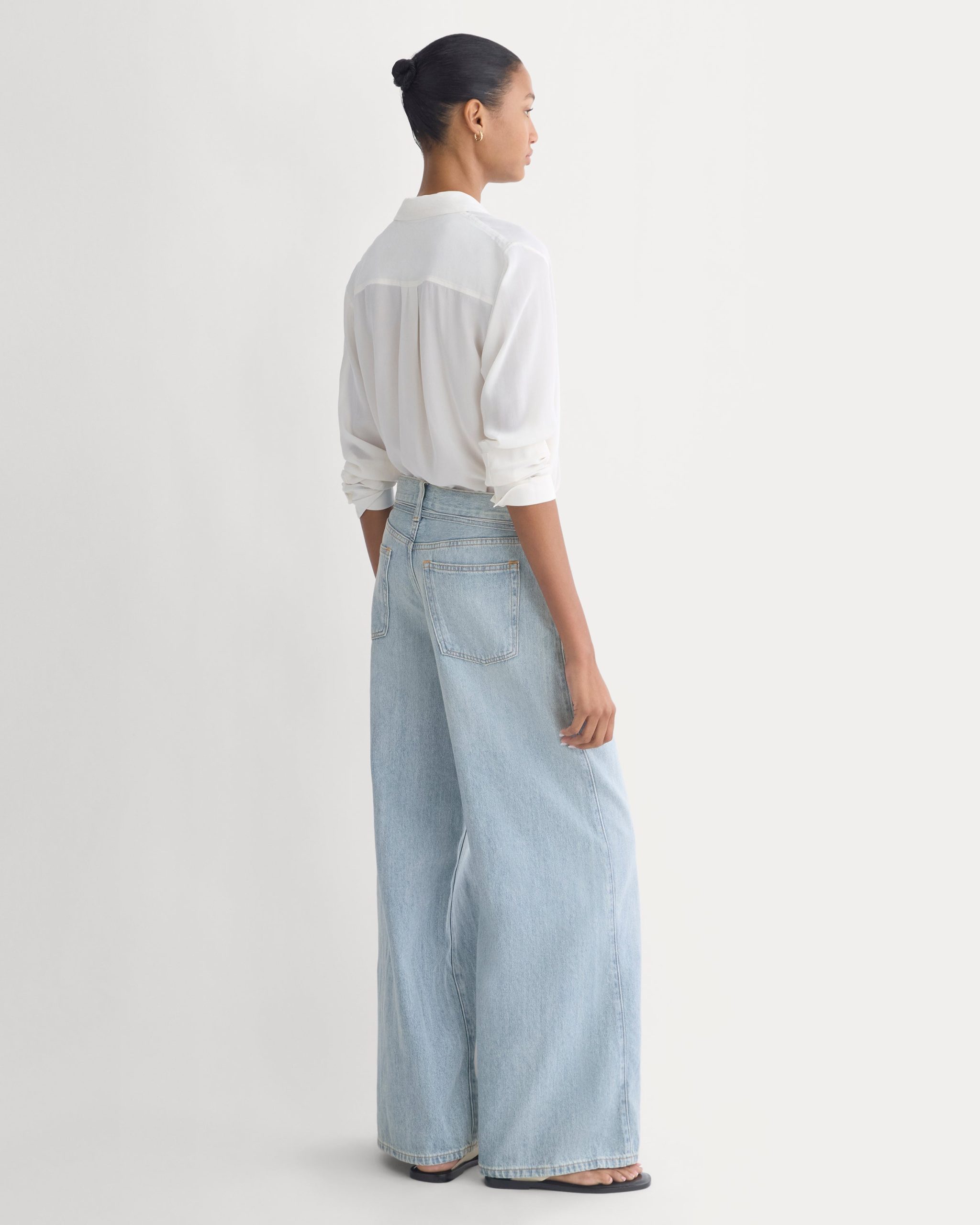 Lightweight Loose Wide-Leg Jean | Light Indigo | Regular - Image 5