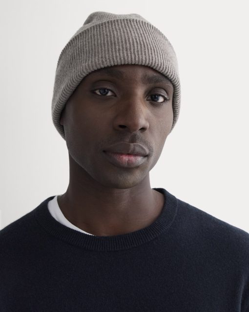Alternative view of The Cabin Beanie | Taupe Melange