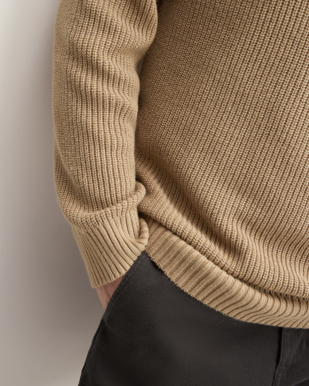 The No-Sweat Ribbed Crew | Tiger's Eye - Image 5