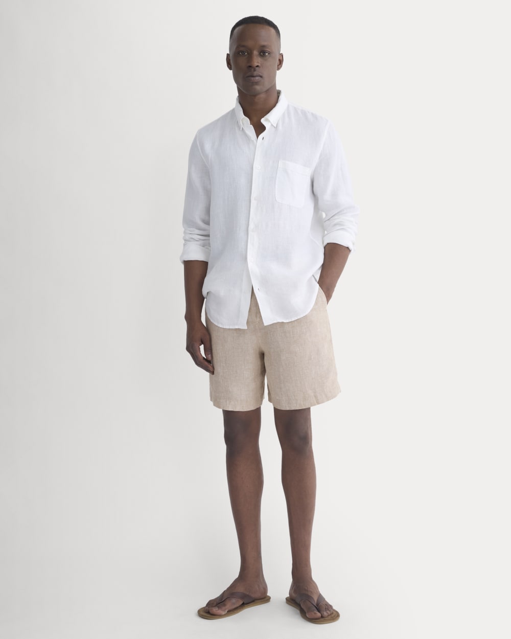 Linen Easy Short | Cornstalk Chambray - Image 4