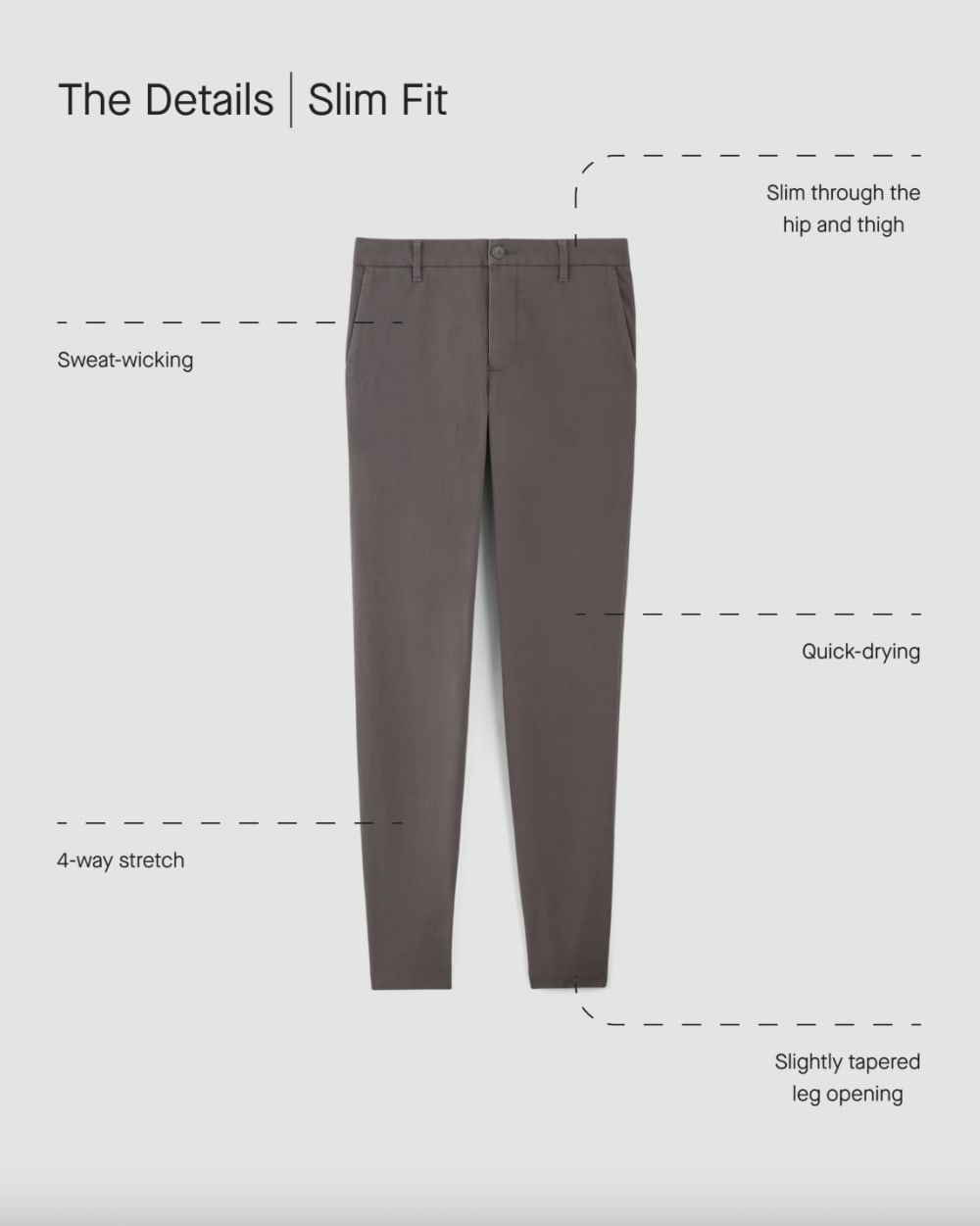 The Performance Chino | Uniform | Abalone | Slim - Image 3
