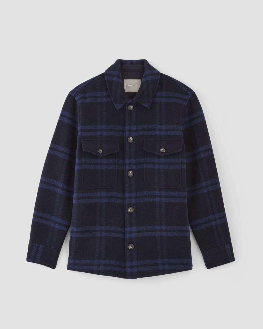 The ReWool® Oversized Shirt Jacket | Blue / Navy - Image 2