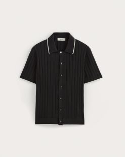 Alternative view of The No-Sweat Button-Down Polo |  Black