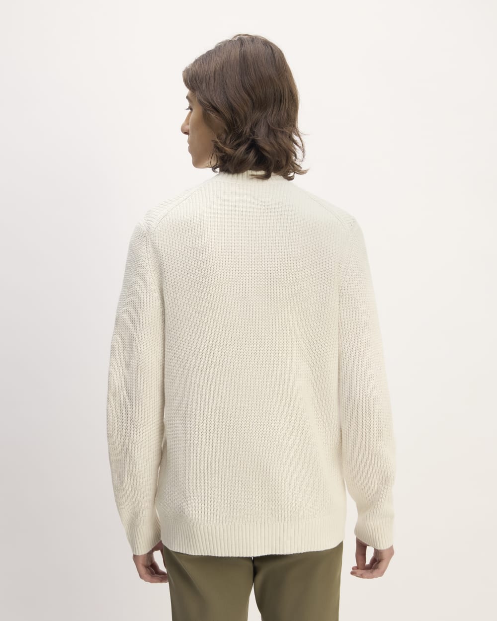 The No-Sweat Ribbed Crew | Heathered Canvas - Image 6