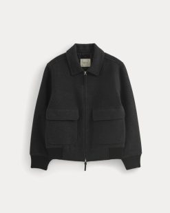 Alternative view of ReWool Flight Jacket | Heather Charcoal