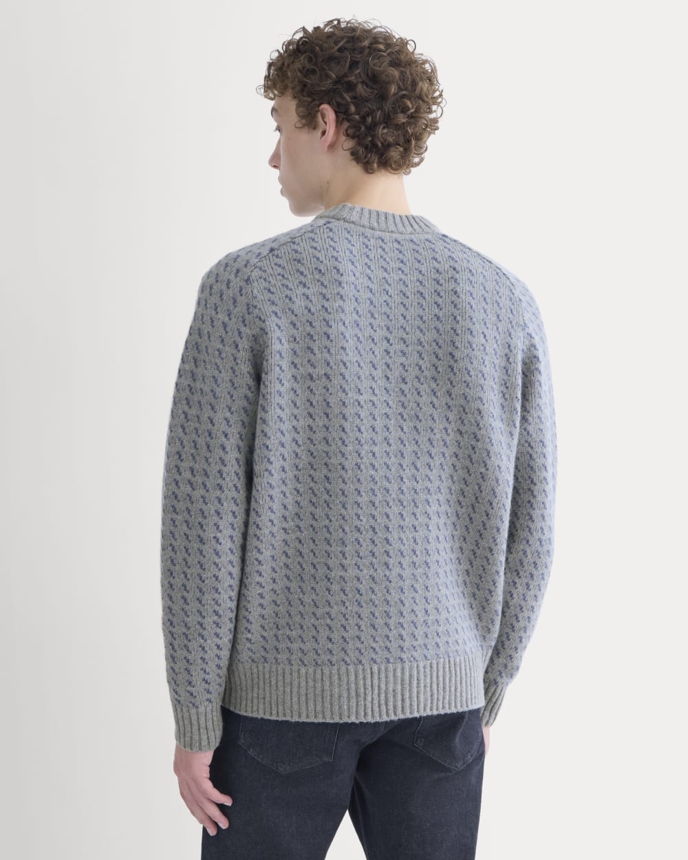 Wool Cashmere Nordic Crew | Vintage Heather Grey - Image 5