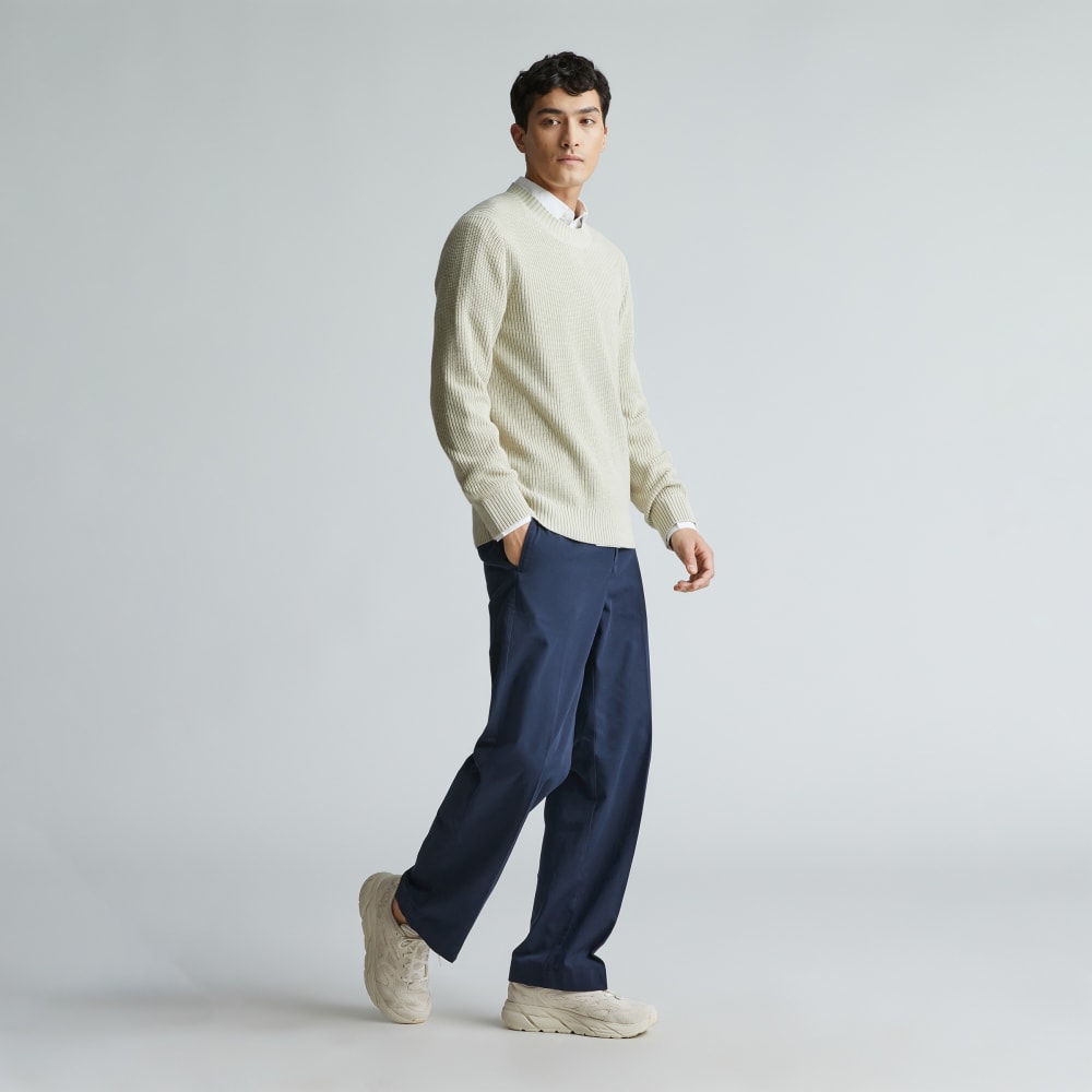 The No-Sweat Ribbed Crew | Pelican - Image 6