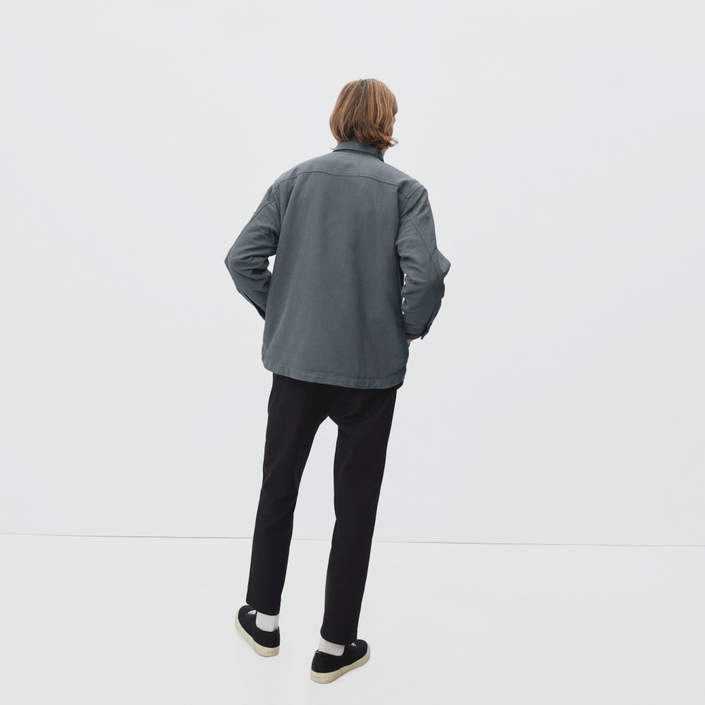 The ReNew Fleece-Lined Heavyweight Overshirt | Slate - Image 5