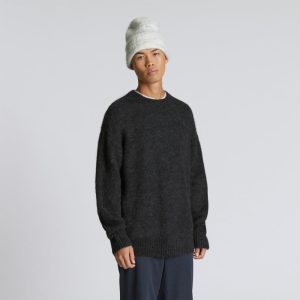 Alternative view of The Alpaca Beanie | Light Grey Heather