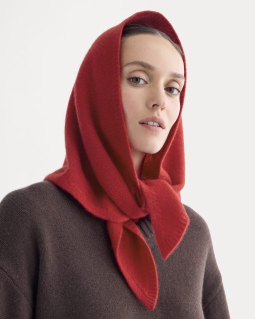 Alternative view of Cashmere Lovergirl Large Kerchief | Classic Red