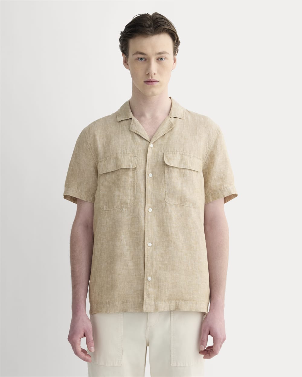 The Resort Shirt in Linen | Cornstalk Chambray