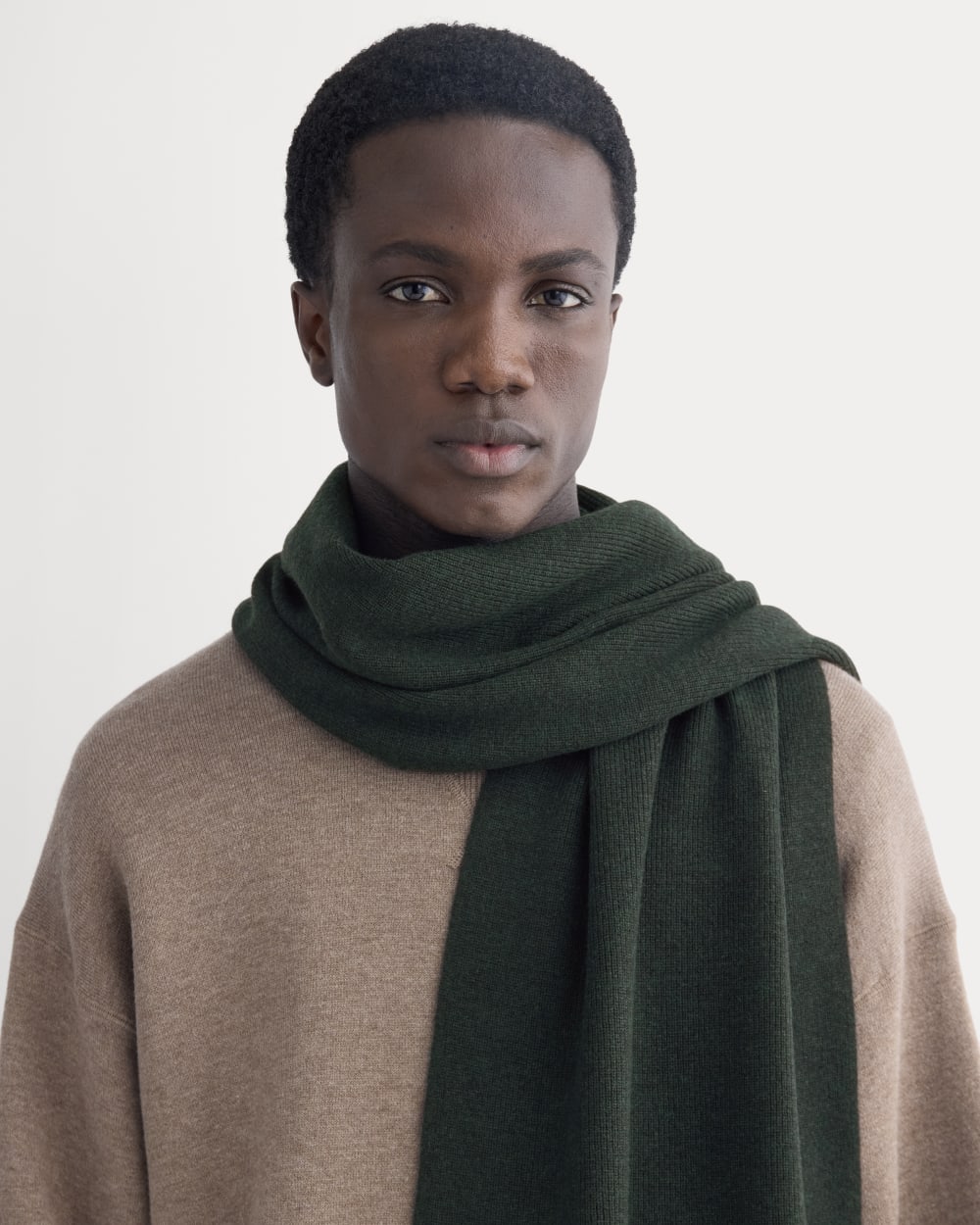 The Cabin Scarf | Heathered Dark Sea - Image 4