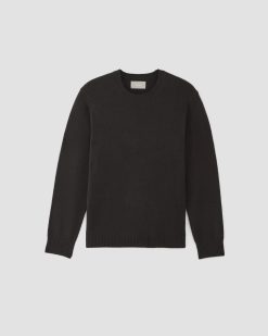 Alternative view of The Premium Merino Crew Neck Sweater | Black