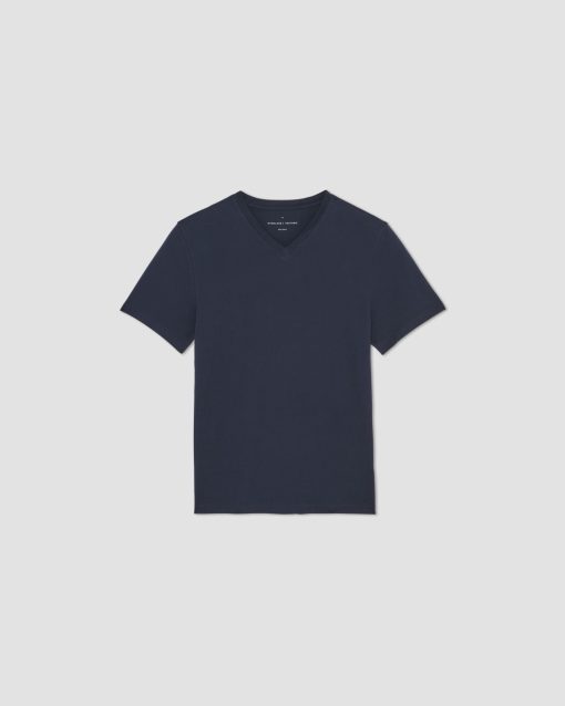 Alternative view of The Organic Cotton V-Neck Tee | Deep Navy