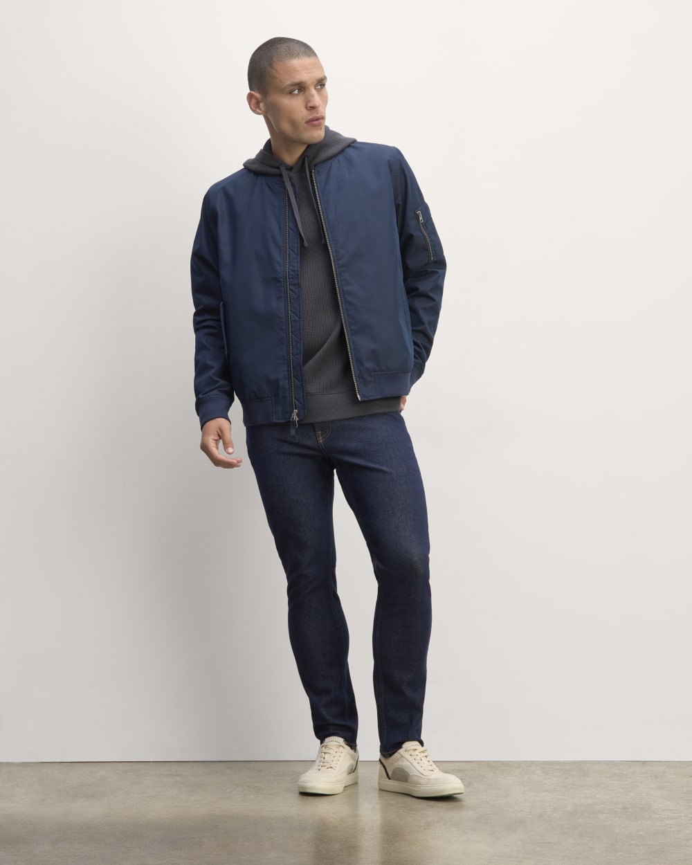 The Waffle-Knit Hoodie | Graphite - Image 3